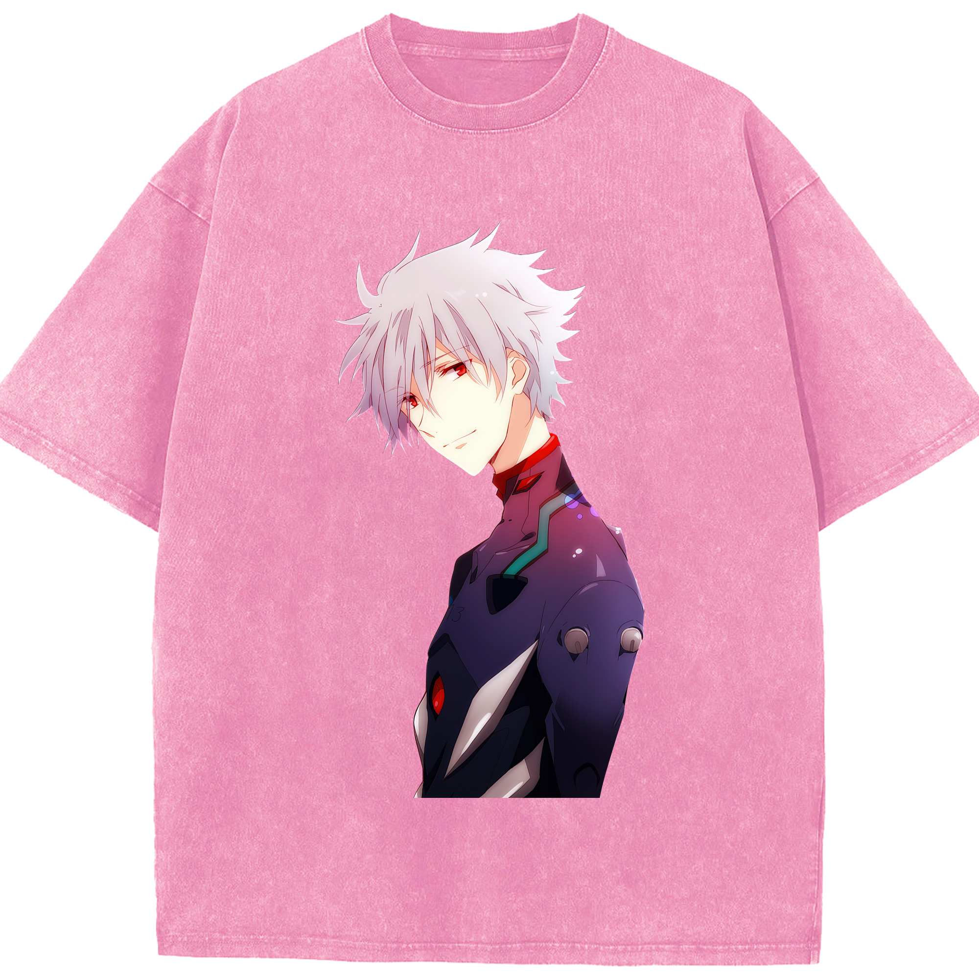 （画像用） EVA 新世紀エヴァンゲリオン 綿100% ヴィンテージ風 半袖Tシャツ（フロントプリント）